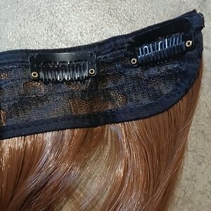 Long Straight Brown Hair Extensions 26 Inches Synthetic